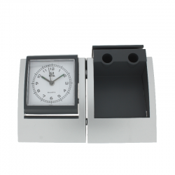 PEARL FX SILVER table clock