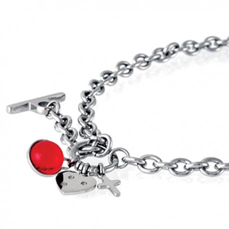 Vėrinys Storm Baril Charm Necklace Red