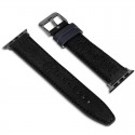 Watch Strap TIMBERLAND STRAP DAINTREE L BLACK LEATHER GUN 22 mm