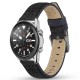 Watch Strap TIMBERLAND STRAP DAINTREE L BLACK LEATHER GUN 22 mm