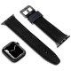 Watch Strap TIMBERLAND STRAP DAINTREE L BLACK LEATHER GUN 22 mm