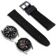 Watch Strap TIMBERLAND STRAP DAINTREE L BLACK LEATHER GUN 22 mm