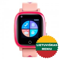 Išmanusis laikrodis su lietuvišku meniu Garett Kids Sun Pro 4G pink