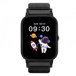 Išmanusis laikrodis su lietuvišku meniu Garett Kids Tech 4G Black velcro