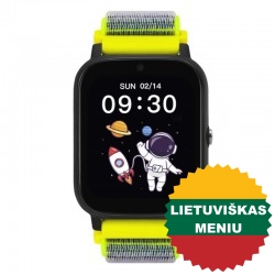 Išmanusis laikrodis su lietuvišku meniu Garett Kids Tech 4G Green velcro