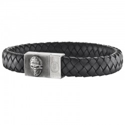 Apyrankė Police Herren-Seilarmband Edelstahl PJ.25686BLB/01-S