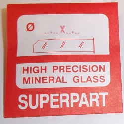 38.0X1,0mm Mineral. Glass for watches