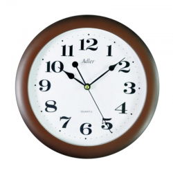 ADLER 30021 BROWN Quartz Wall Clock