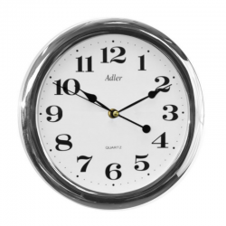 ADLER 30021 SILVER MAT Quartz Wall Clock