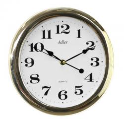 ADLER 30021 GOLD SHINING Quartz Wall Clock